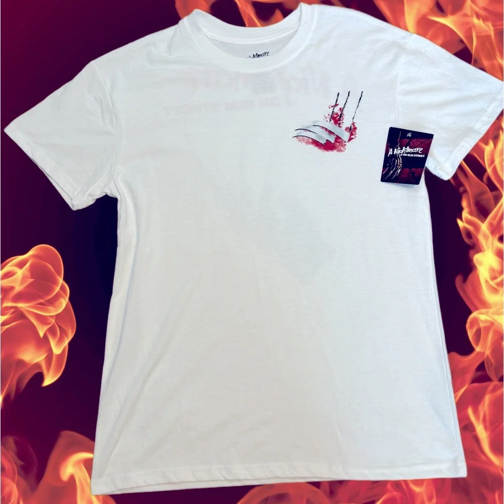 A Nightmare on Elm Street Freddy Krueger unisex graphic T-shirt, medium NWT - Picture 2 of 5